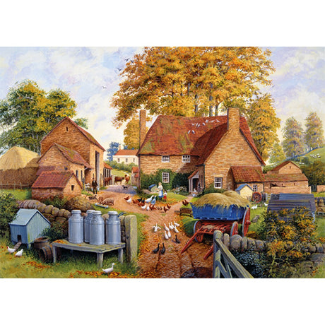 Falcon de Luxe Autumn on The Farm 1000 Piece Puzzle