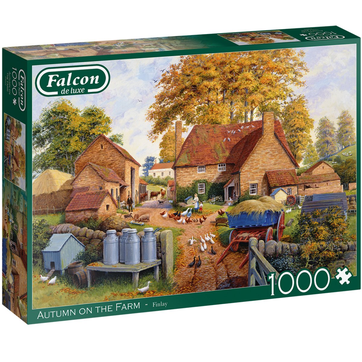 Falcon de Luxe Autumn on The Farm 1000 Piece Puzzle