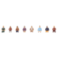Faller 151685 Seated People without Legs (8) Figure Set - OO/HO Gauge - Phillips Hobbies