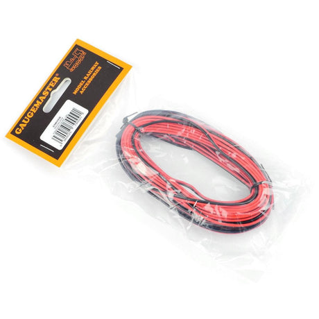 Gaugemaster GM09RB Red/Black Twinned Wire (14 x 0.15mm) 10m - Phillips Hobbies