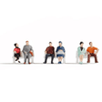 Gaugemaster GM3910103 Sitting People (6) Hobby Figure Set - TT Gauge - Phillips Hobbies