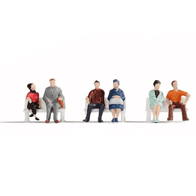 Gaugemaster GM3910103 Sitting People (6) Hobby Figure Set - TT Gauge - Phillips Hobbies