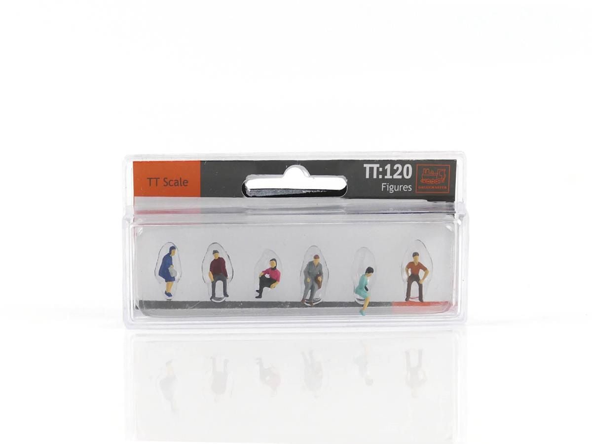 Gaugemaster GM3910103 Sitting People (6) Hobby Figure Set - TT Gauge - Phillips Hobbies
