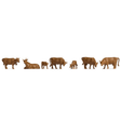 Gaugemaster GM3910105 Brown Cows (7) Hobby Figure Set - TT Gauge - Phillips Hobbies