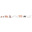 Gaugemaster GM3910155 Farm Animals (10) Figure Set - TT Gauge - Phillips Hobbies