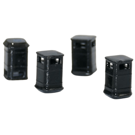Gaugemaster Kestrel Litter Bins 4pcs (Pre - Built) - N Gauge - Phillips Hobbies