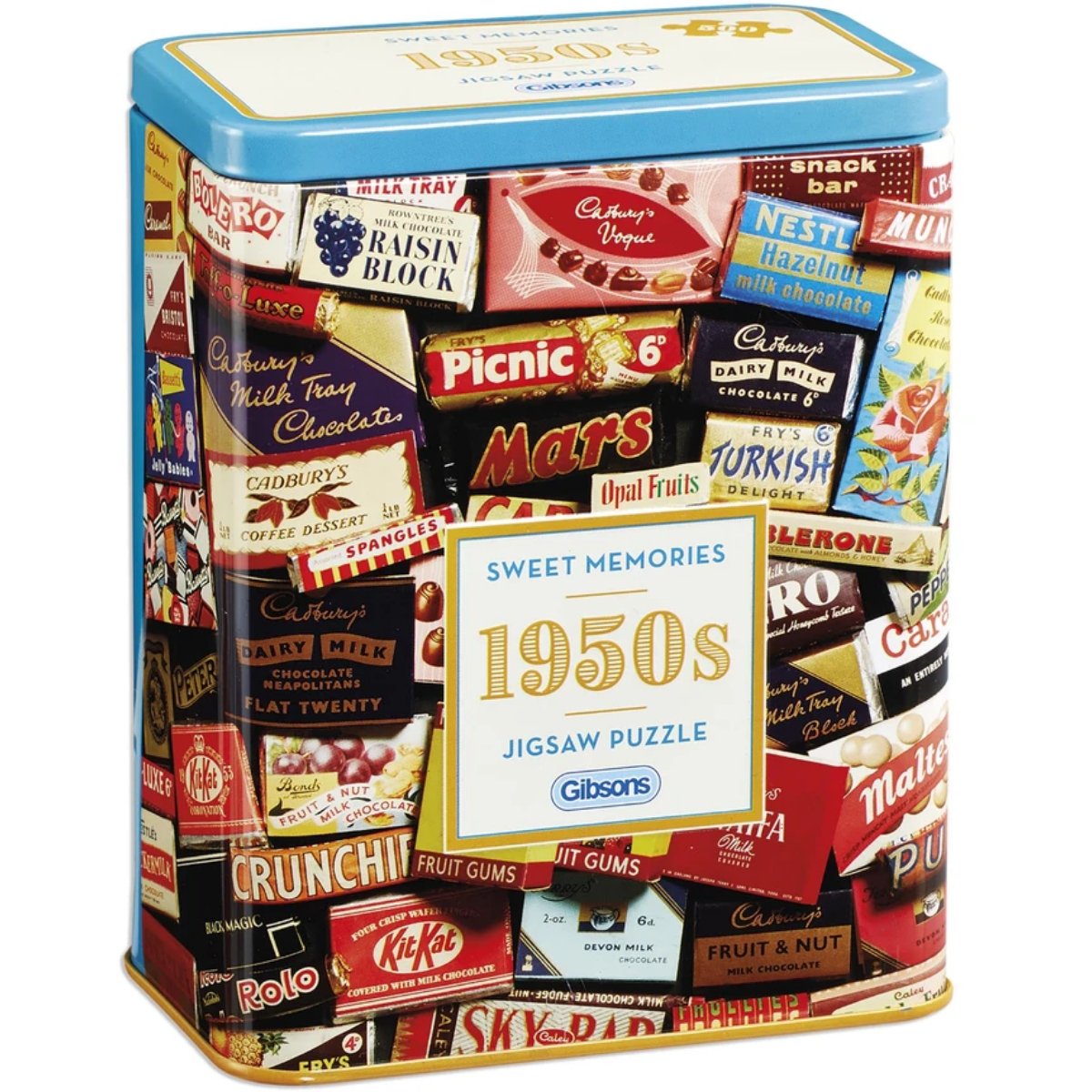 Gibsons 1950s Sweet Memories Gift Tin Jigsaw Puzzle (500 Pieces)