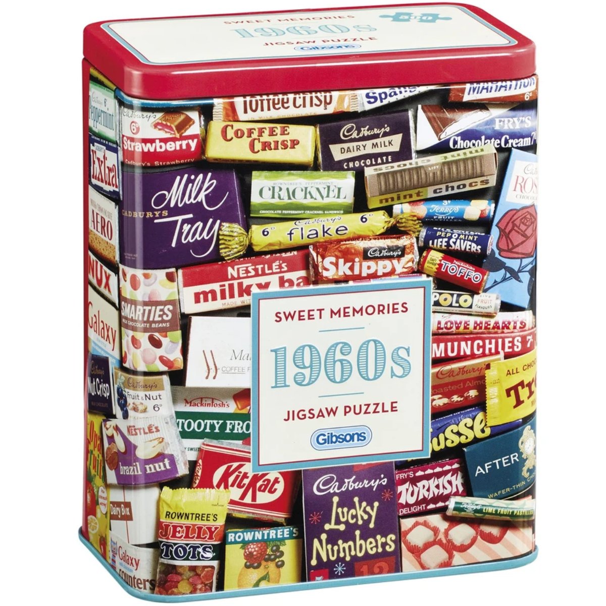 Gibsons 1960s Sweet Memories Gift Tin Jigsaw Puzzle (500 Pieces) - Phillips Hobbies