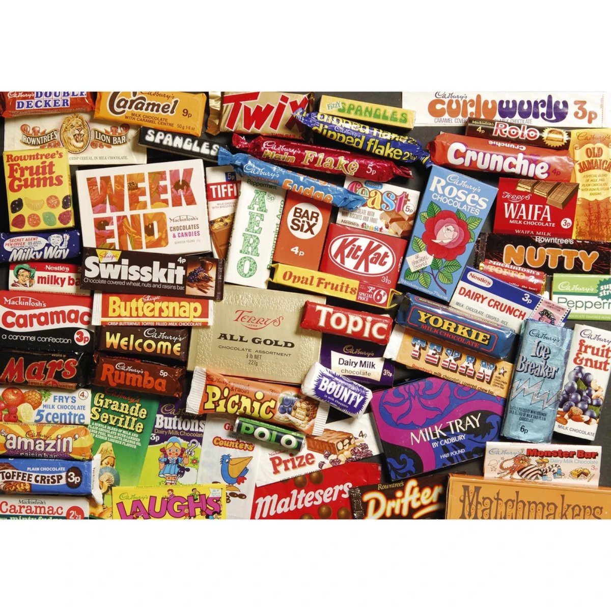Gibsons 1970s Sweet Memories Gift Tin Jigsaw Puzzle (500 Pieces) - Phillips Hobbies