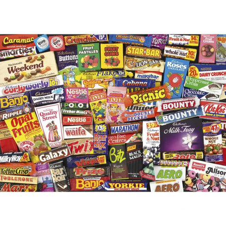 Gibsons 1980s Sweet Memories Gift Tin Jigsaw Puzzle (500 Pieces) - Phillips Hobbies