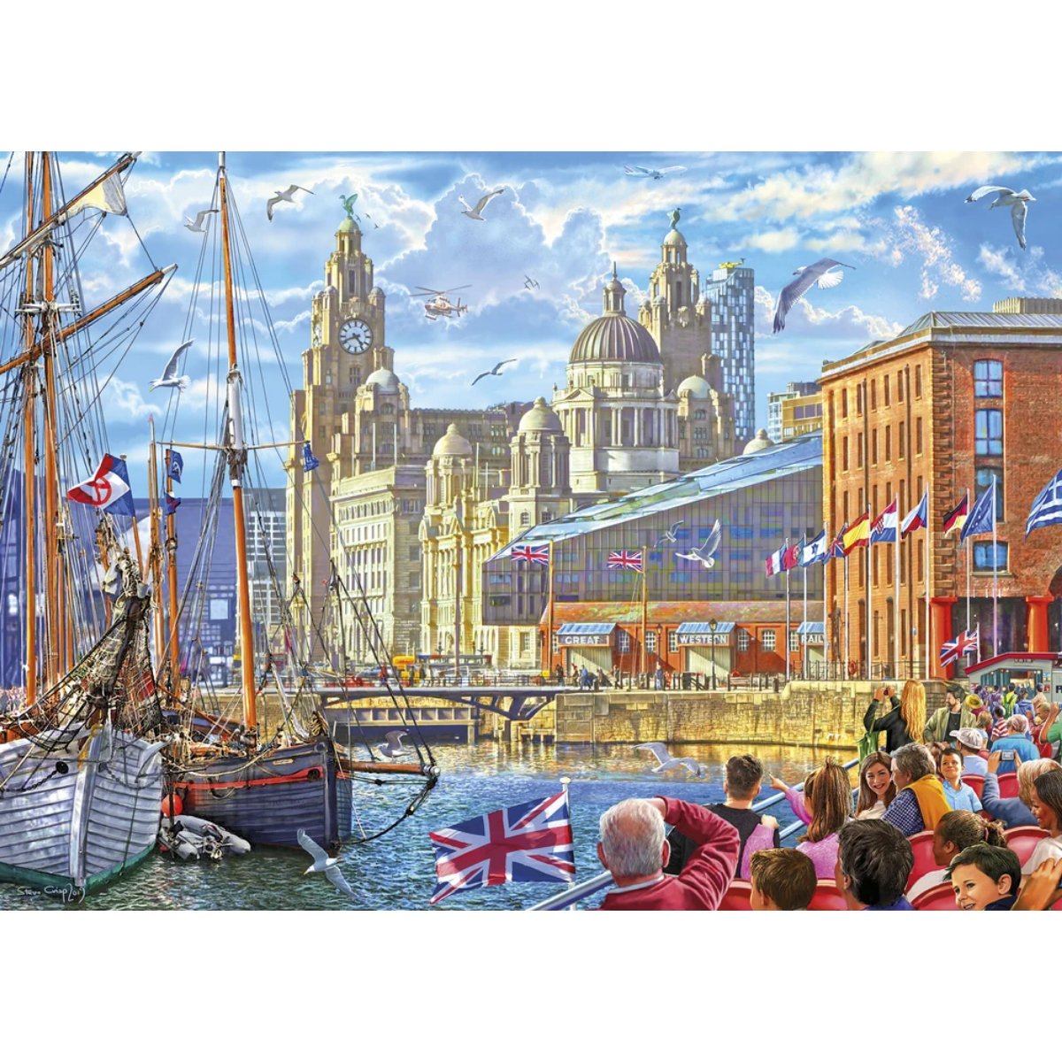 Gibsons Albert Dock, Liverpool Jigsaw Puzzle (1000 Pieces)