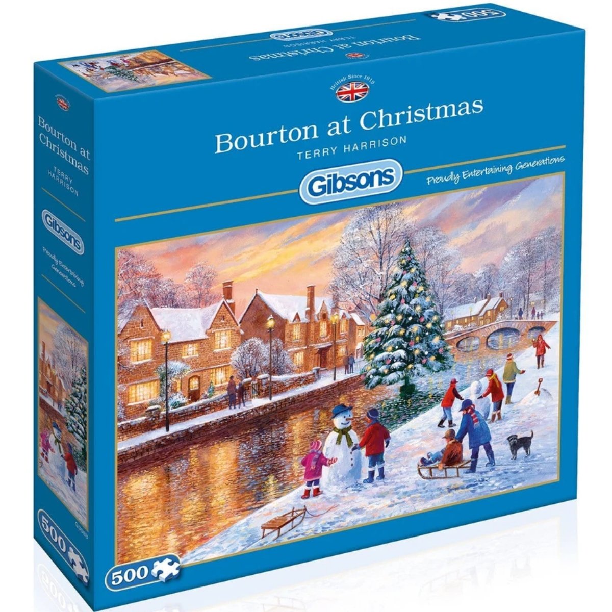 Gibsons Bourton at Christmas Jigsaw Puzzle (500 Pieces)