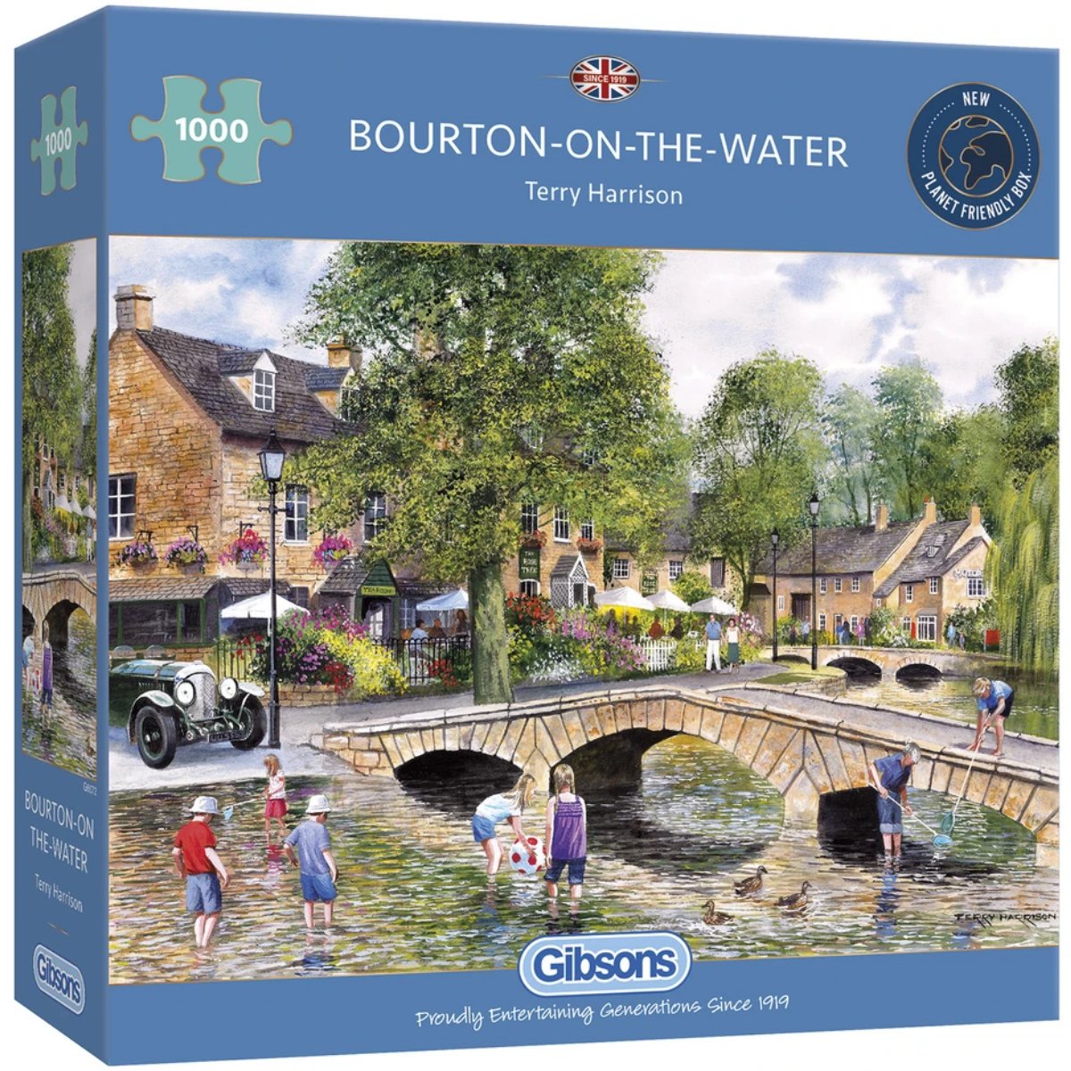 Gibsons Bourton on The Water 1000 Piece Jigsaw Puzzle - Box