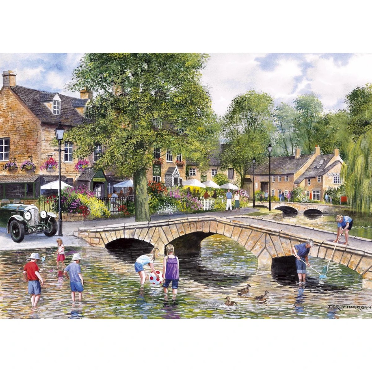 Gibsons Bourton on The Water 1000 Piece Jigsaw Puzzle - Image Terry Harrison