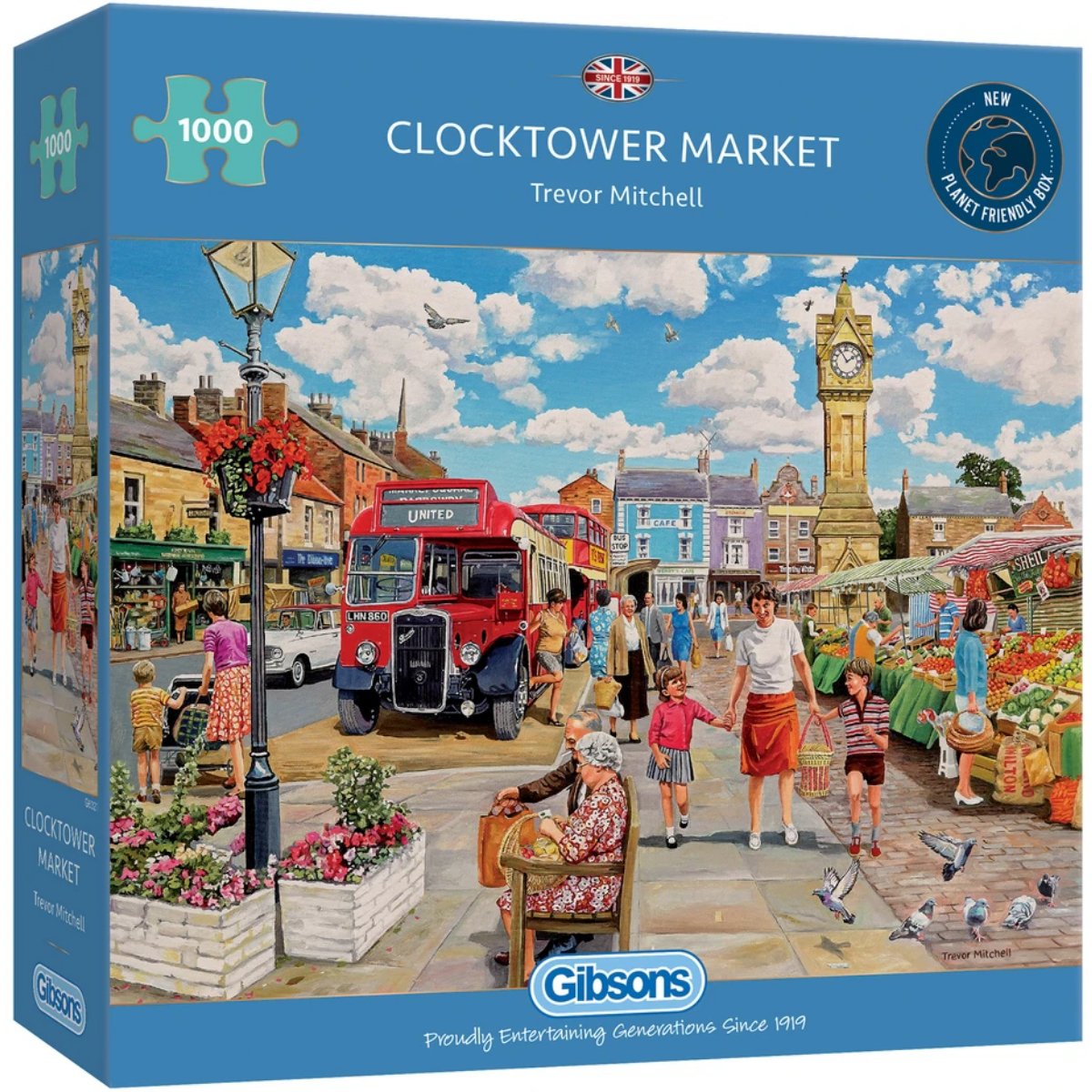 Gibsons Clocktower Market Jigsaw Puzzle (1000 Pieces) - Phillips Hobbies