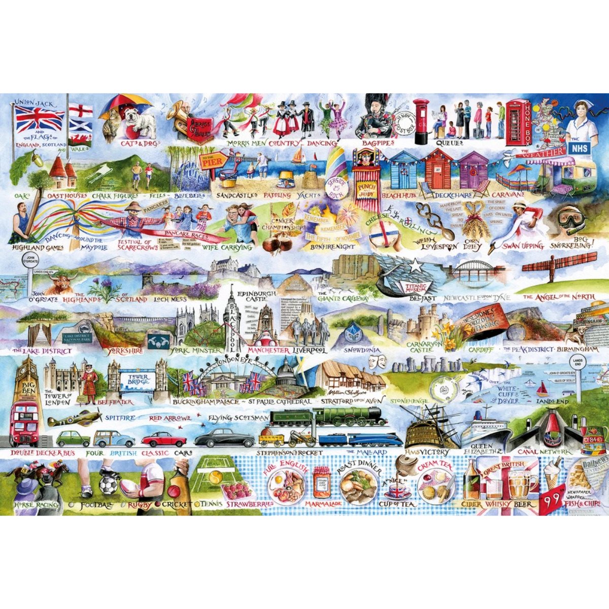 Gibsons Cream Teas & Queuing Jigsaw Puzzle (2000 Pieces) - Phillips Hobbies