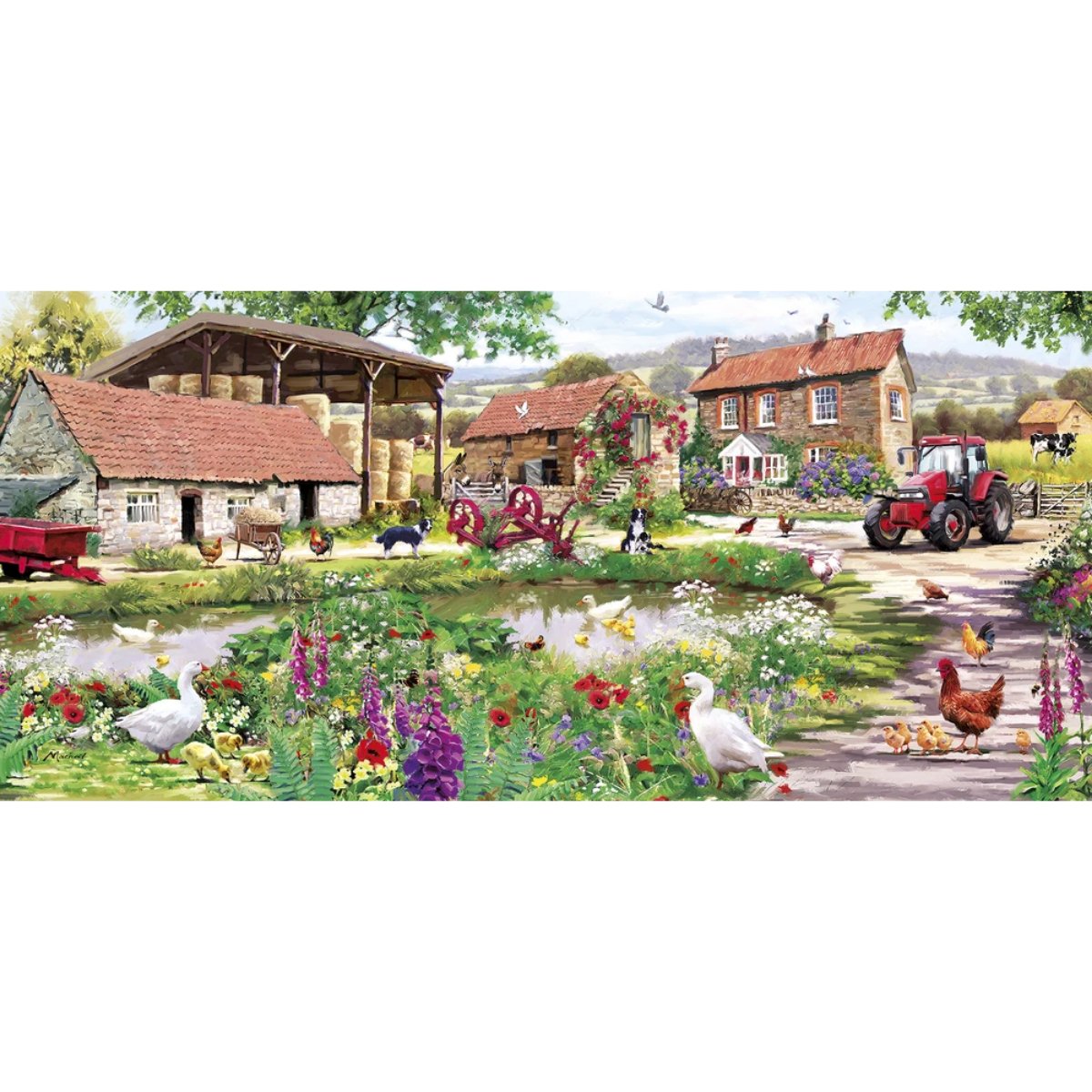 Gibsons Duckling Farm Jigsaw Puzzle (636 Pieces) - Phillips Hobbies