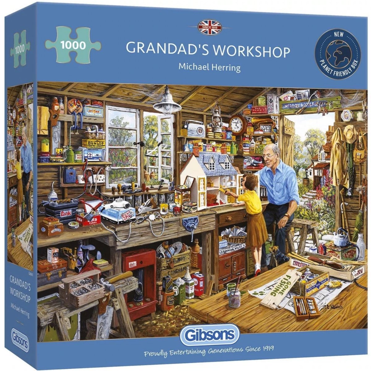 Gibsons Grandad's Workshop Jigsaw Puzzle (1000 Pieces) - Phillips Hobbies