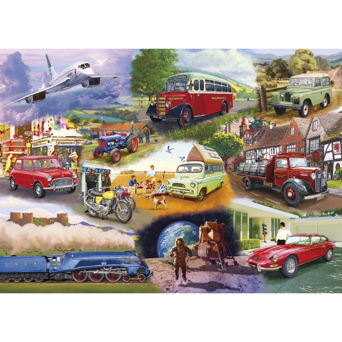 Gibsons Iconic Engines Jigsaw Puzzle