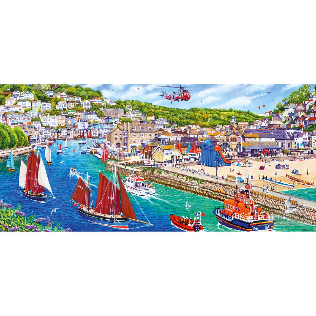 Gibsons Looe Harbour Jigsaw Puzzle (636 Pieces) - Phillips Hobbies