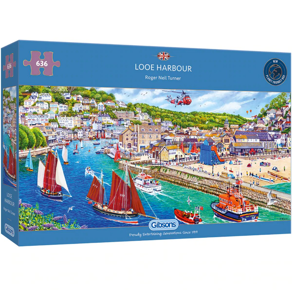 Gibsons Looe Harbour Jigsaw Puzzle (636 Pieces) - Phillips Hobbies