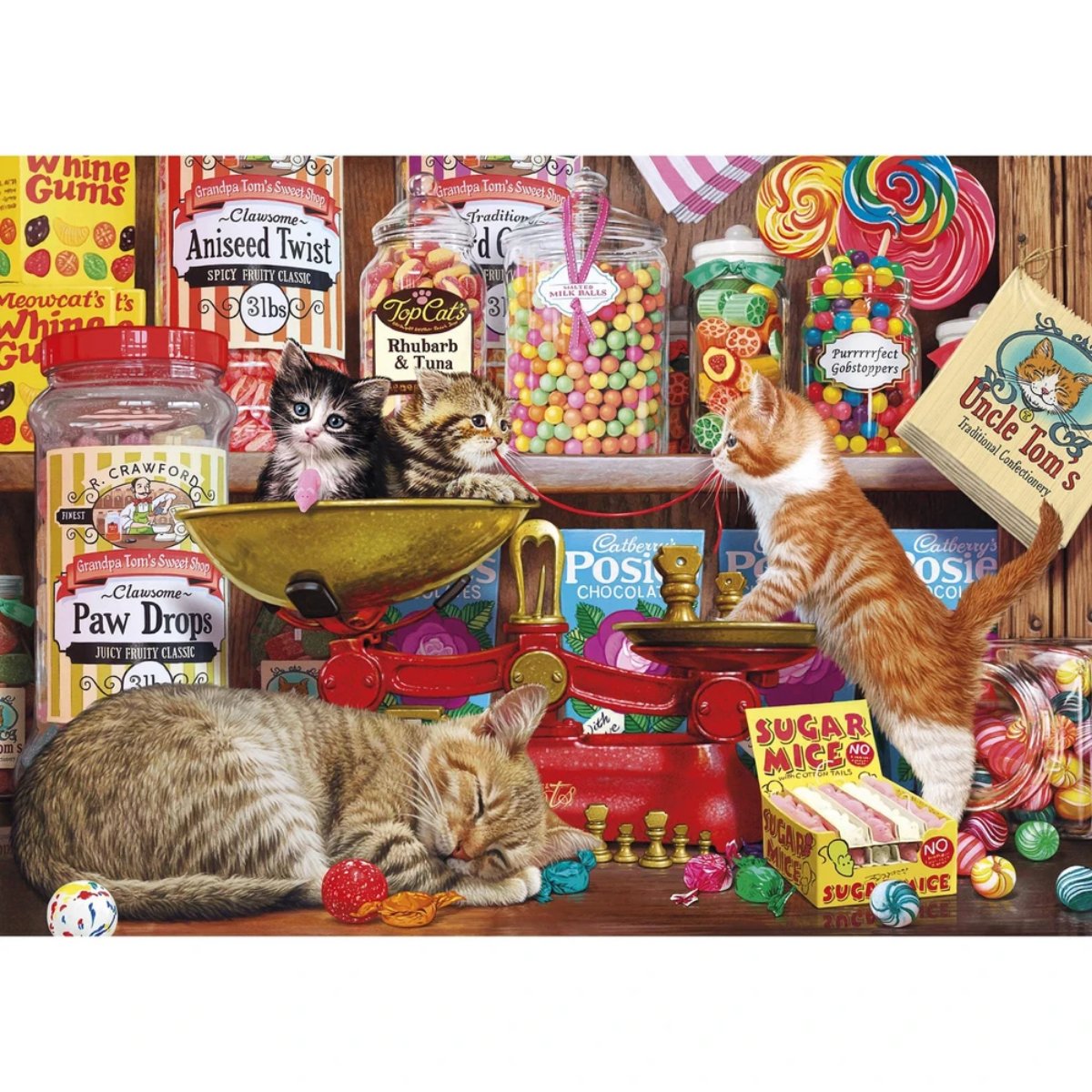 Gibsons Paw Drops & Sugar Mice Jigsaw Puzzle (1000 Pieces) - Phillips Hobbies
