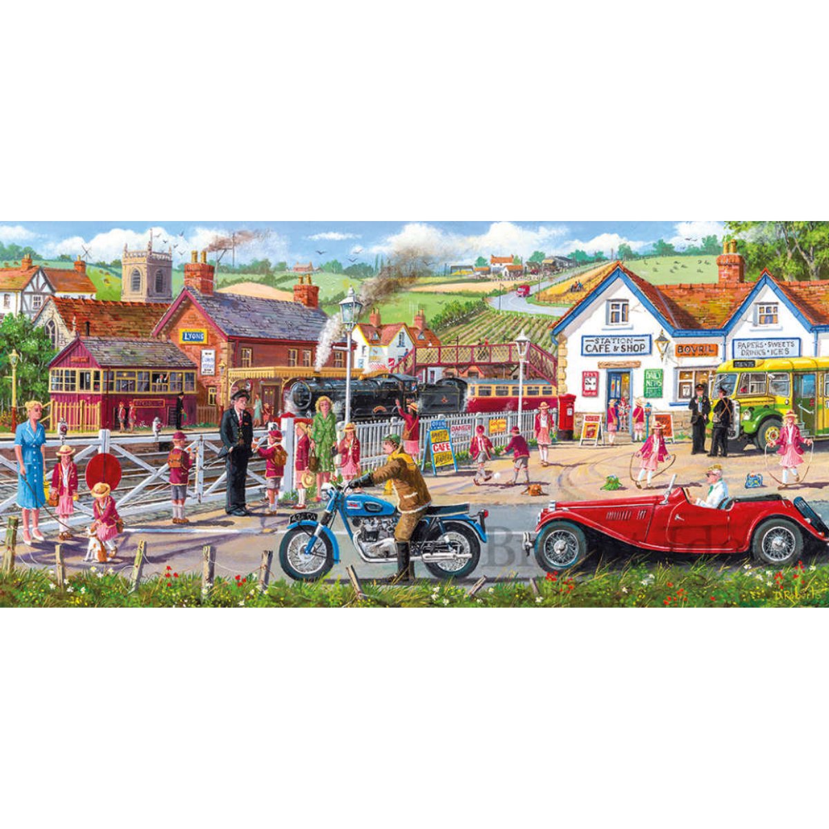 Gibsons Railroad Crossing Jigsaw Puzzle (636 Pieces) - Phillips Hobbies