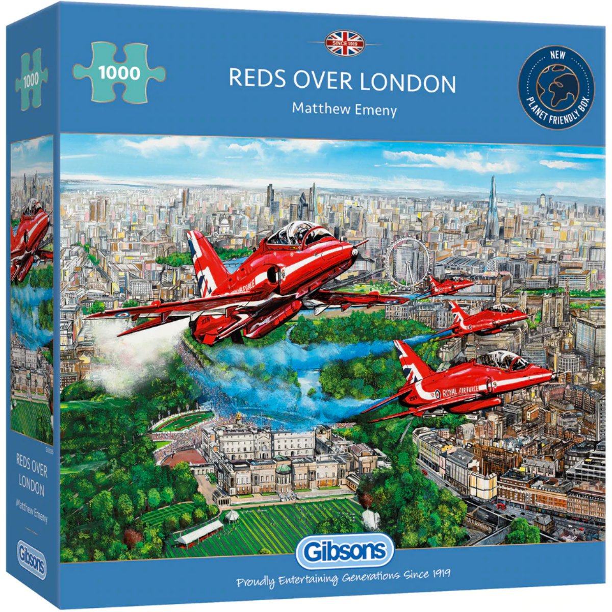 Gibsons G6335 Reds Over London - 1000 Piece Jigsaw Puzzle