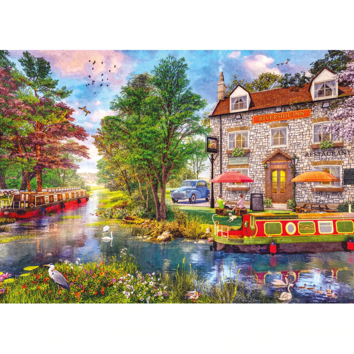 Gibsons Riverside Inn Jigsaw Puzzle (1000 Pieces) - Phillips Hobbies