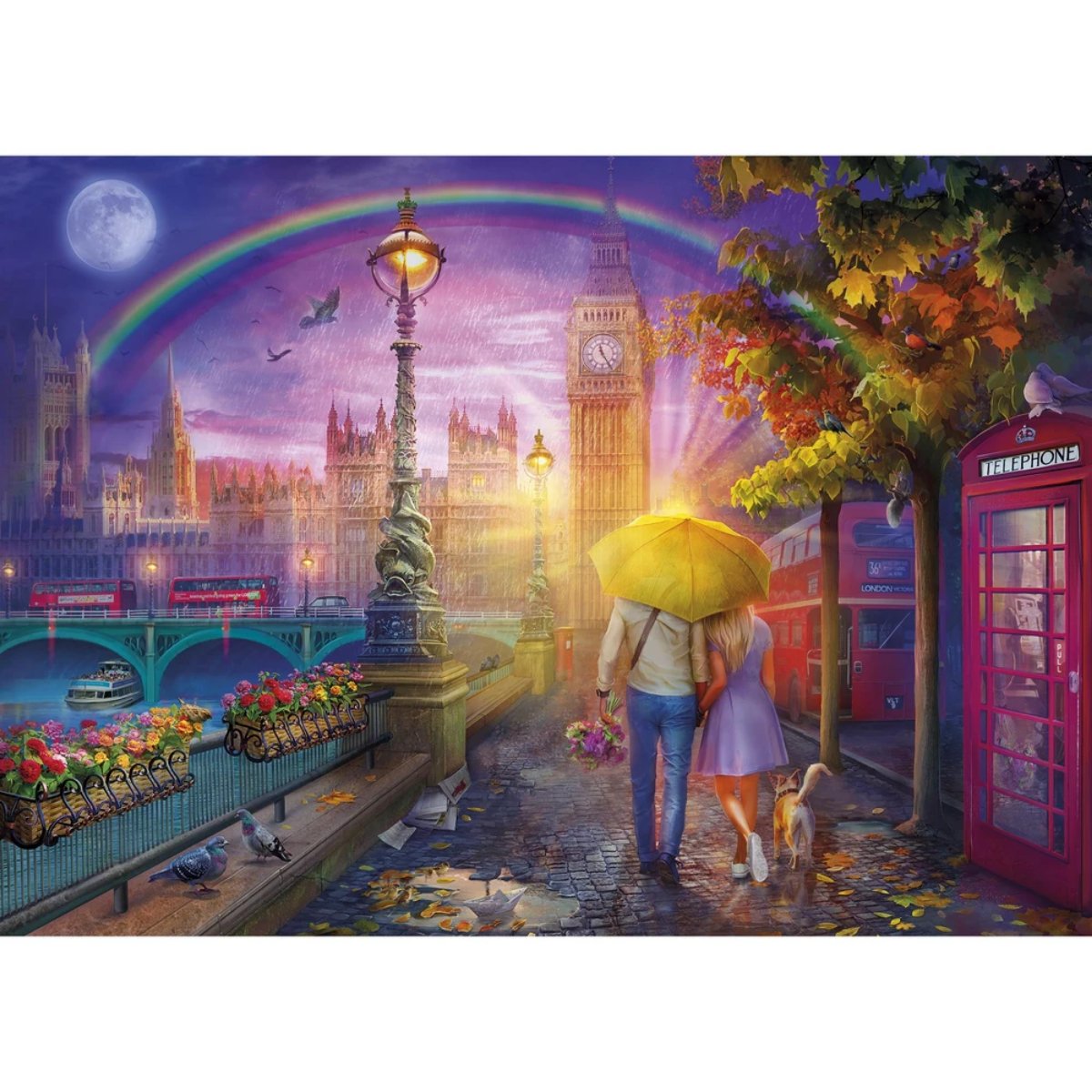 Gibsons G6283 Romance on The River - 1000 Piece Jigsaw Puzzle