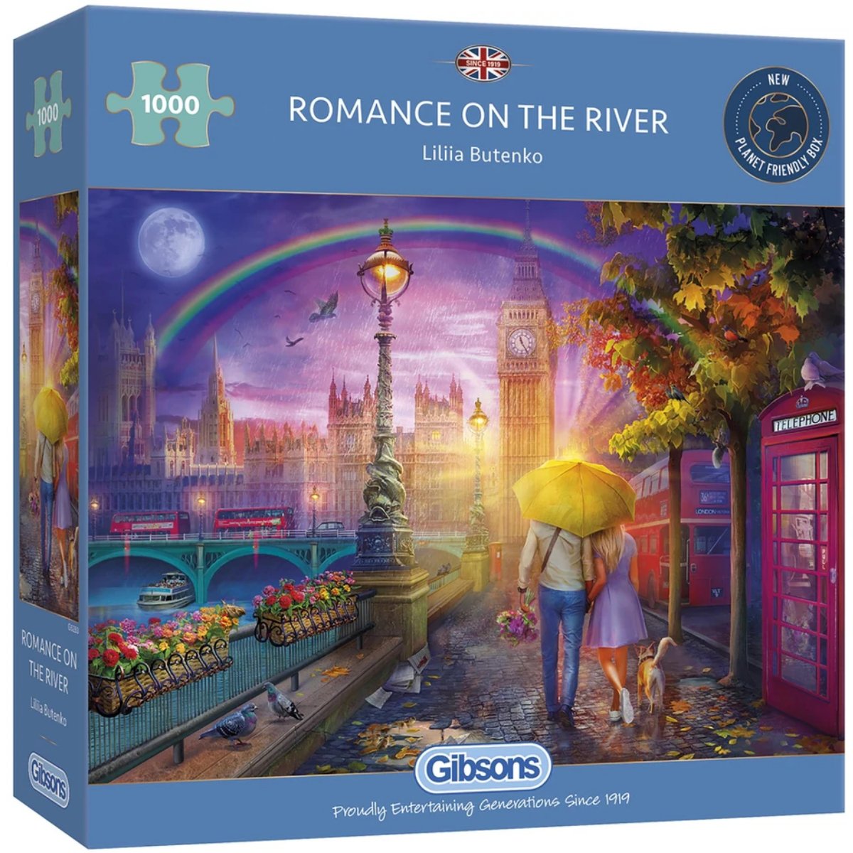 Gibsons G6283 Romance on The River - 1000 Piece Jigsaw Puzzle