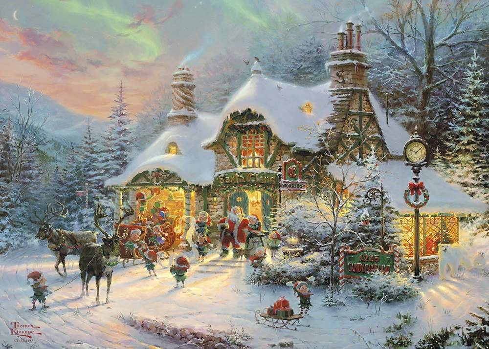 Gibsons Santa's Night Before Christmas Jigsaw Puzzle (1000 Pieces) - Phillips Hobbies