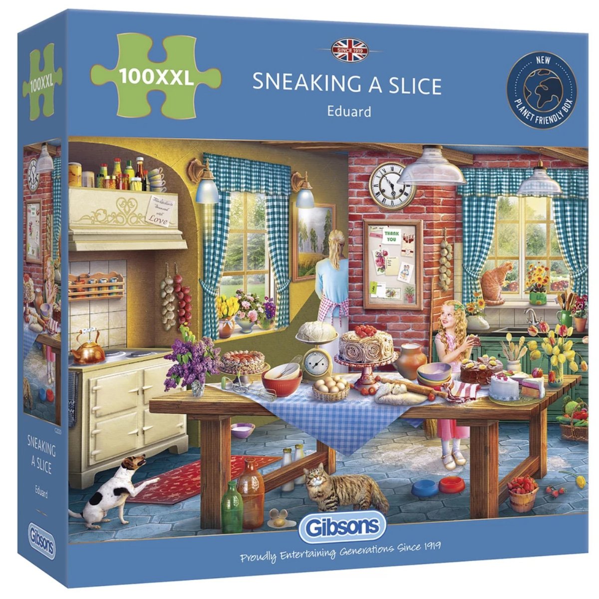 Gibsons Sneaking a Slice Jigsaw Puzzle (100 XXL Pieces)