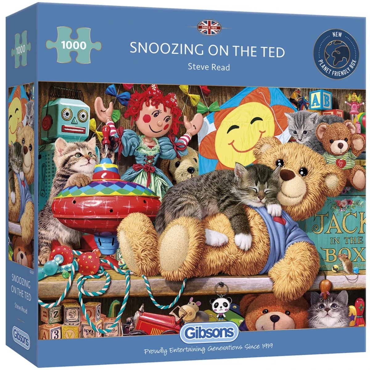 Gibsons Snoozing On The Ted Jigsaw Puzzle (1000 Pieces)