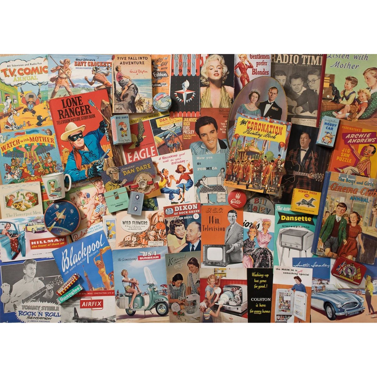 Gibsons Spirit of The 50s Jigsaw Puzzle (1000 Pieces) - Phillips Hobbies
