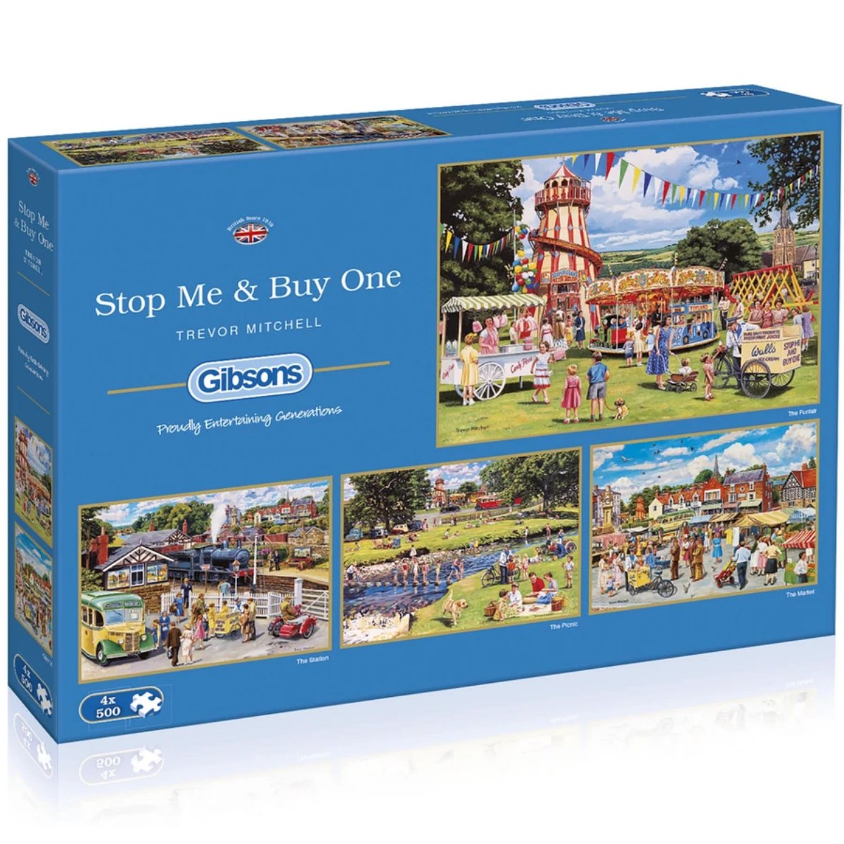 Gibsons Stop Me & Buy One Jigsaw Puzzle (4x 500 Pieces) - Phillips Hobbies
