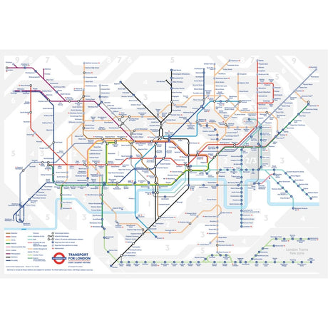 Gibsons TFL Underground Map Jigsaw Puzzle Gift Tube (250 Pieces) - Phillips Hobbies