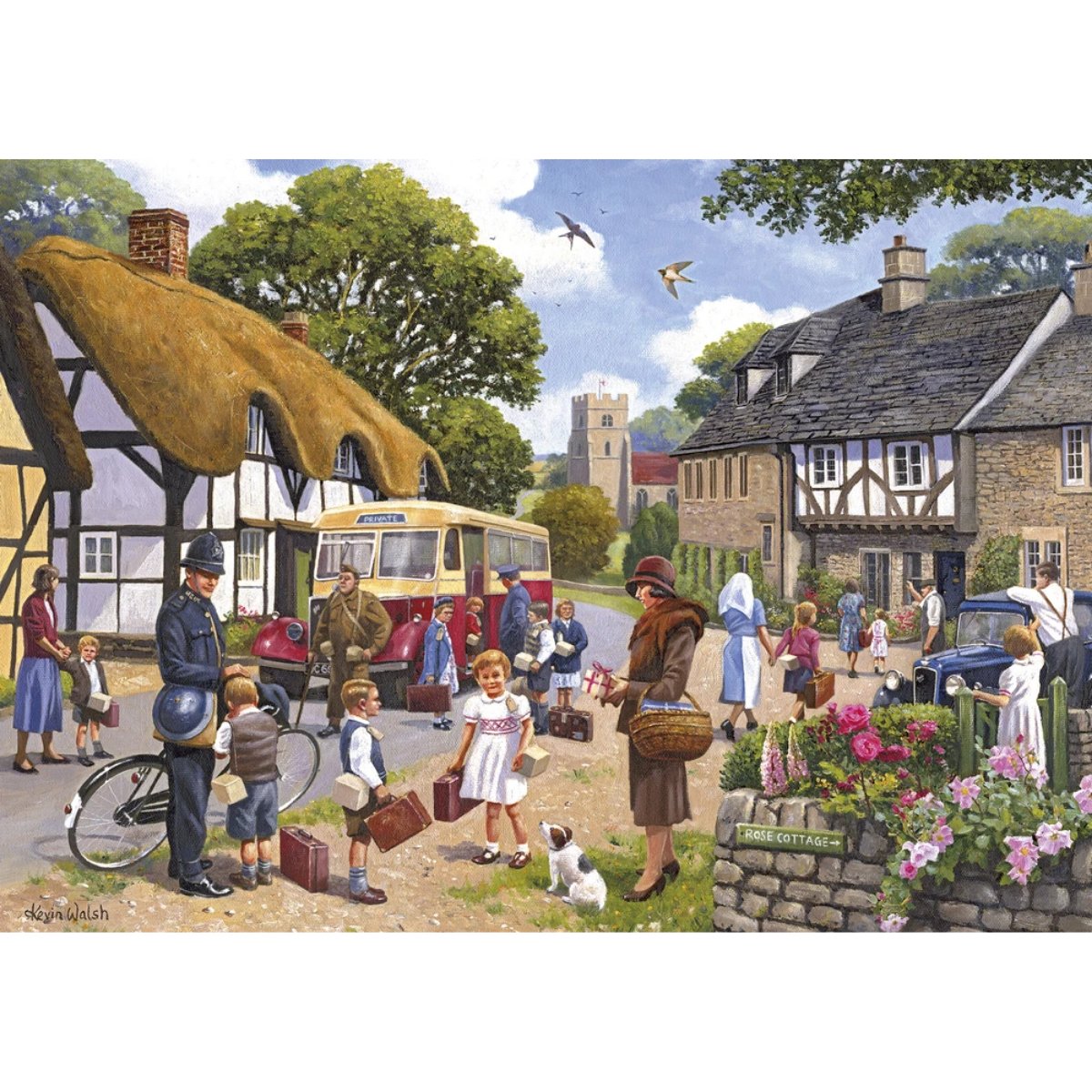 Gibsons The Evacuees Jigsaw Puzzle (4x 500 Pieces) - Phillips Hobbies