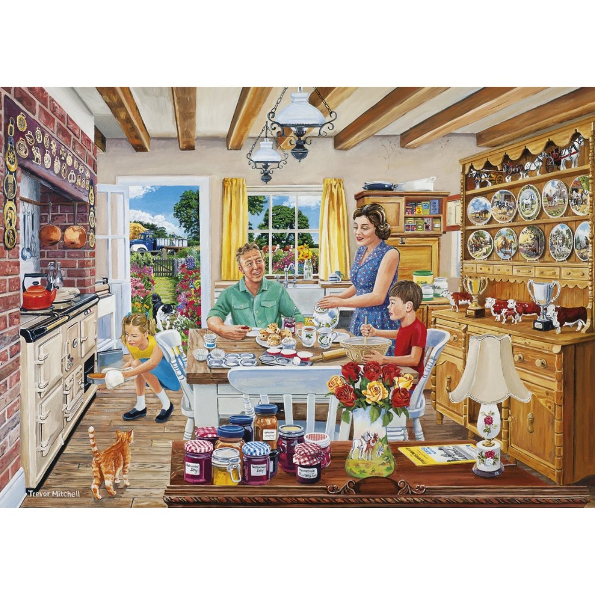 Gibsons The Farmer's Round Jigsaw Puzzle (4x 500 Pieces) - Phillips Hobbies