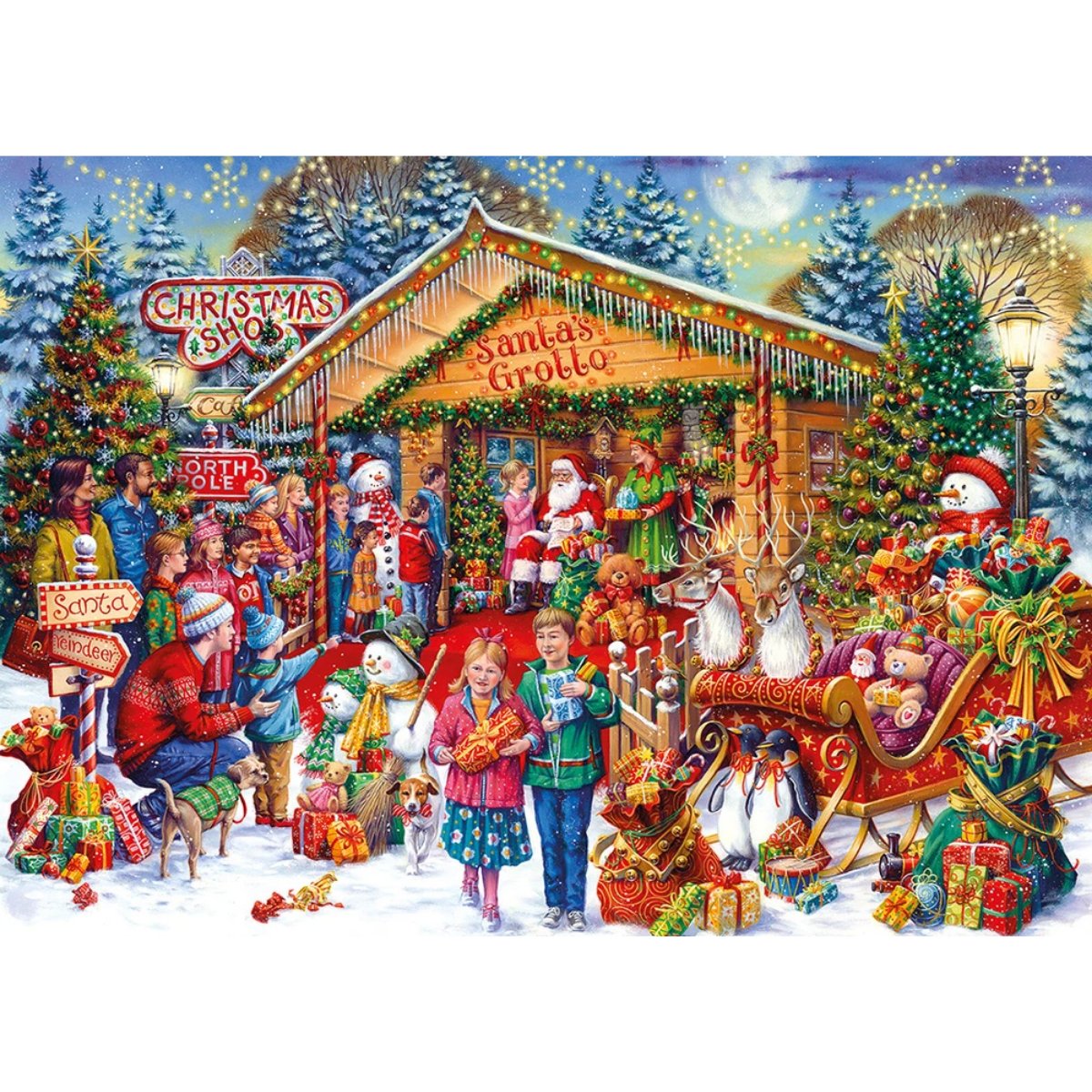 Gibsons This Way To Santa Limited Edition Jigsaw Puzzle (1000 Pieces) - Phillips Hobbies