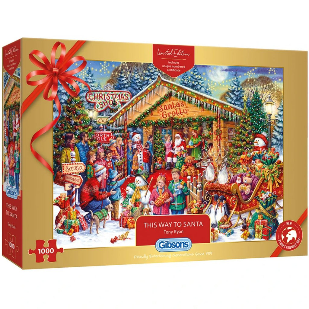 Gibsons This Way To Santa Limited Edition Jigsaw Puzzle (1000 Pieces