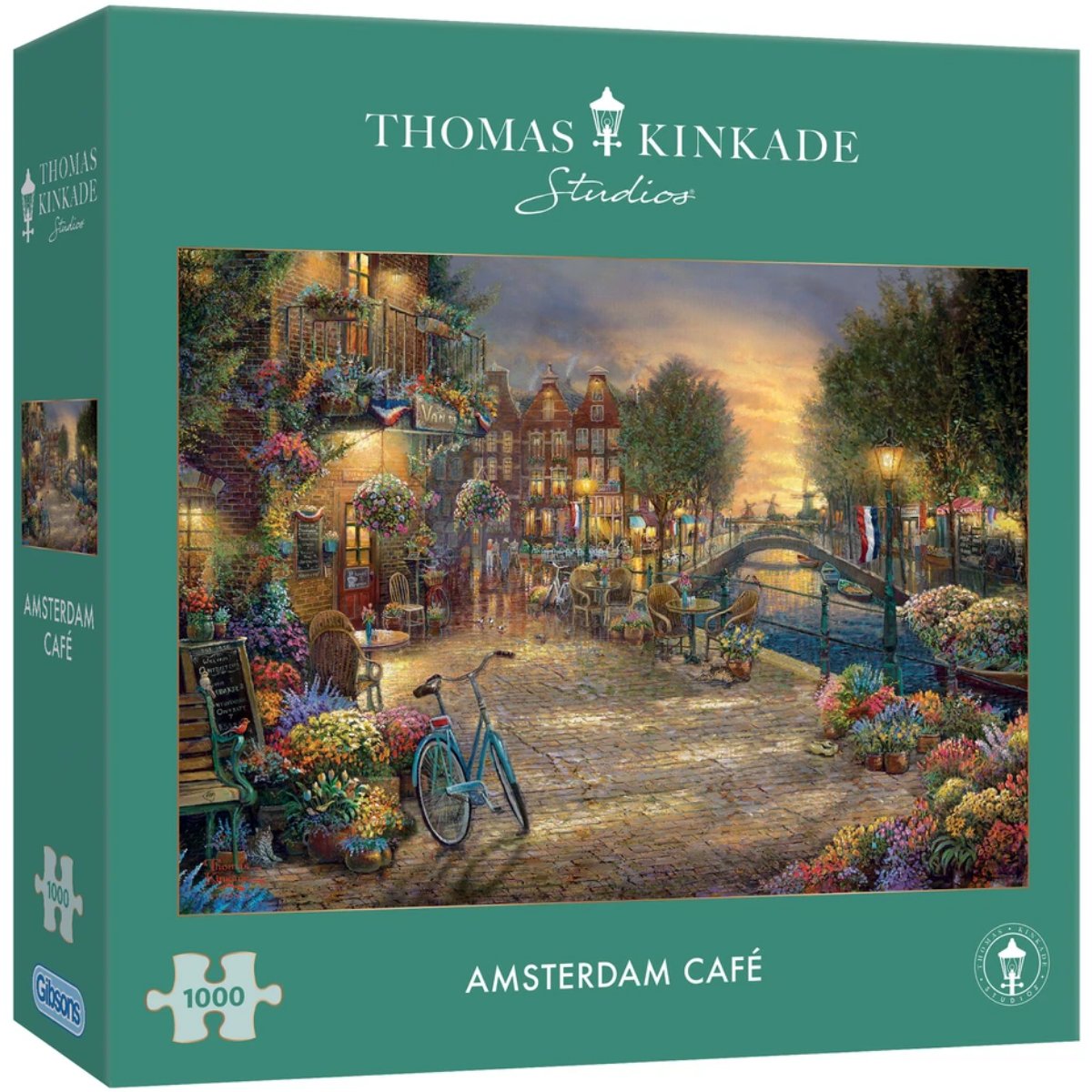 Gibsons Thomas Kinkade Amsterdam Café Jigsaw Puzzle (1000 Pieces)