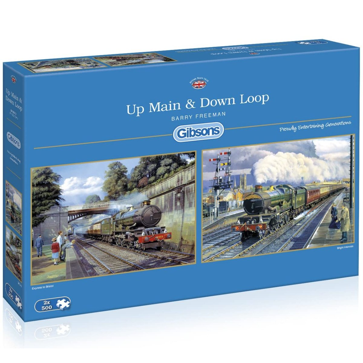 Gibsons Up Main & Down Loop Jigsaw Puzzle (2x 500 Pieces)