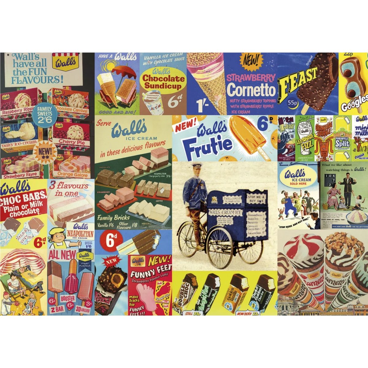 Gibsons Vintage Wall's Ice Cream Jigsaw Puzzle (1000 Pieces)