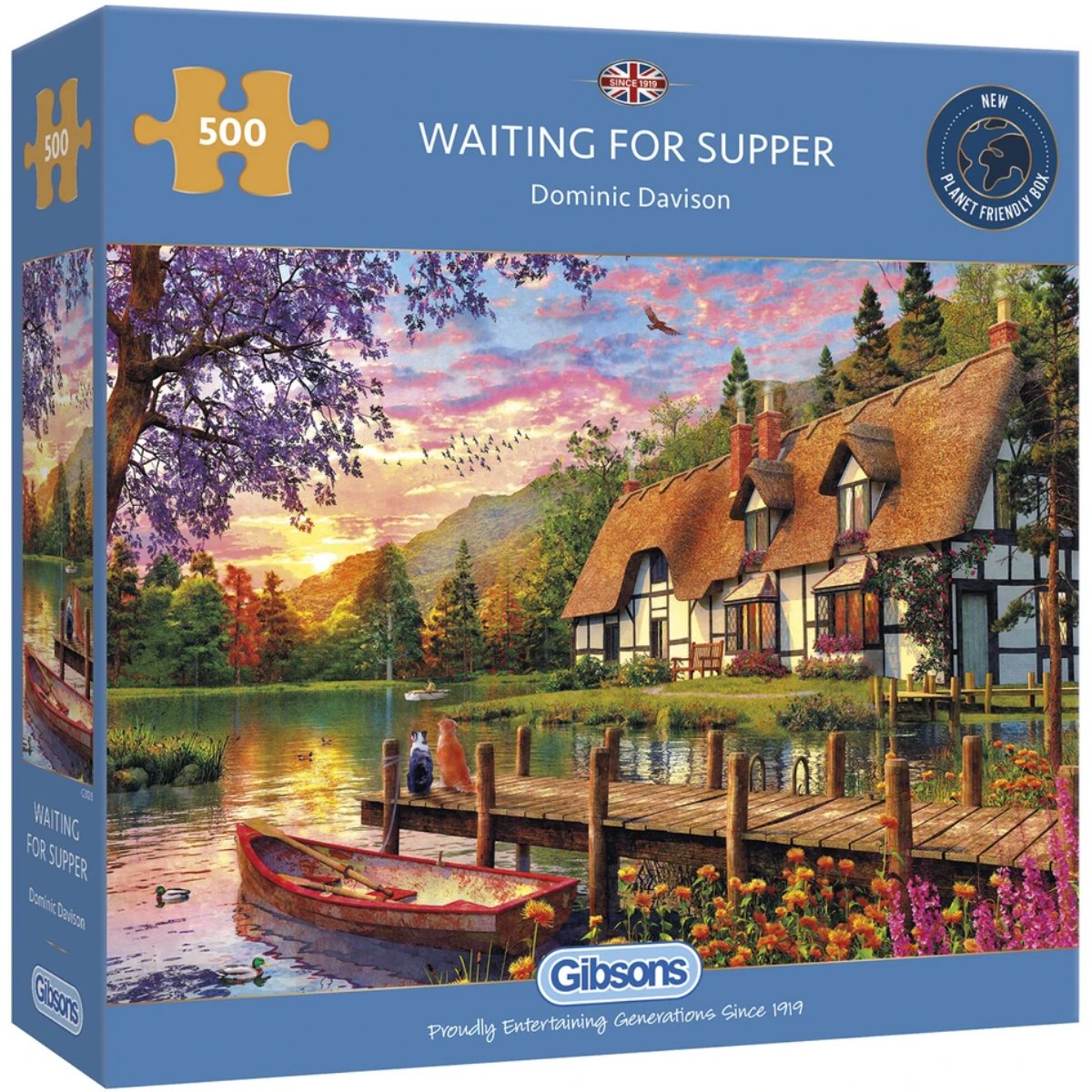 Gibsons Waiting for Supper Jigsaw Puzzle (500 Pieces)