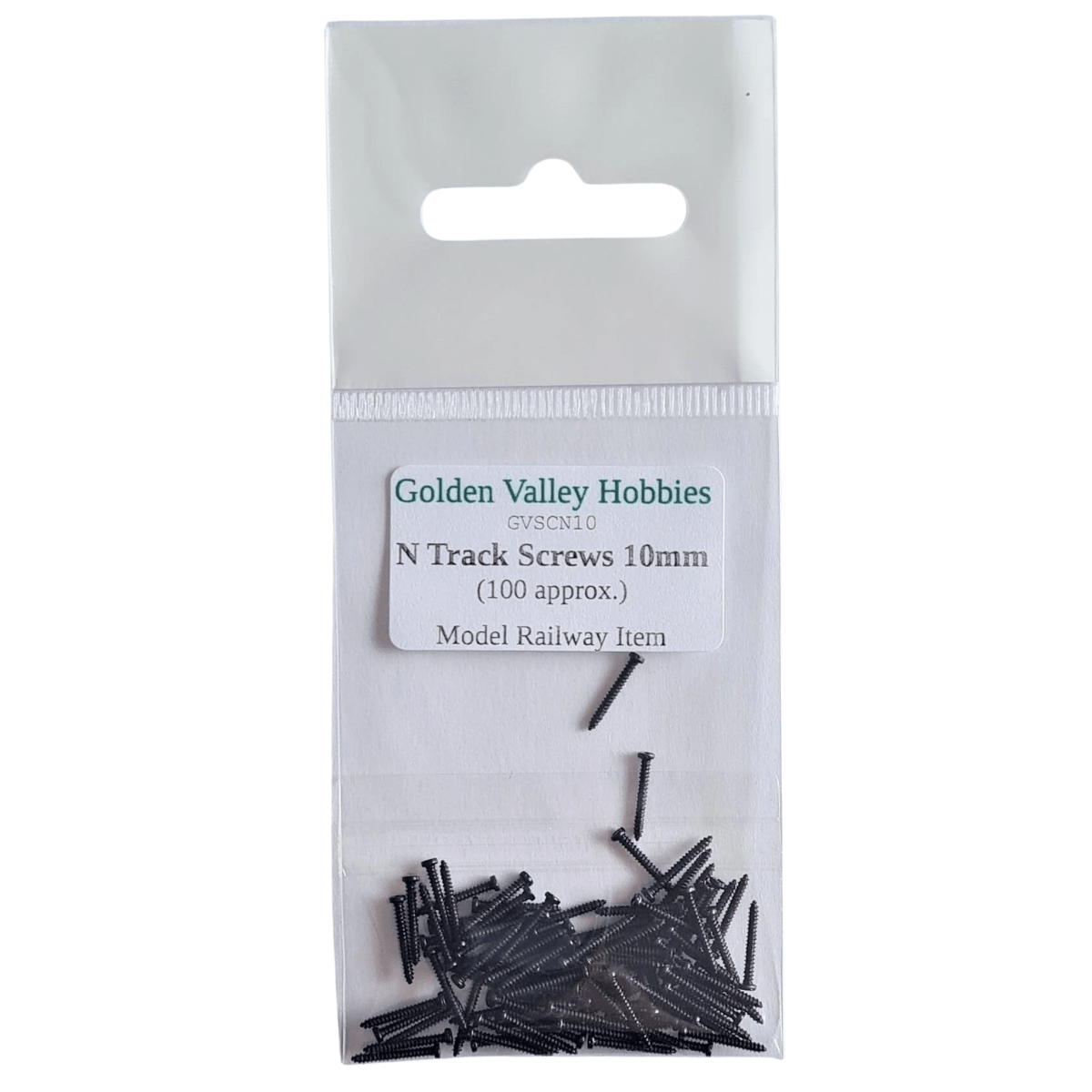 Golden Valley Hobbies GVSCN10 Track Screws 10mm Long (x100) - N Gauge - Phillips Hobbies