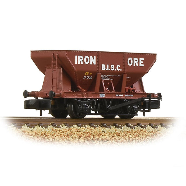 Graham Farish 24T Iron Ore Hopper 'B.I.S.C. Iron Ore' Red - N Gauge - Phillips Hobbies