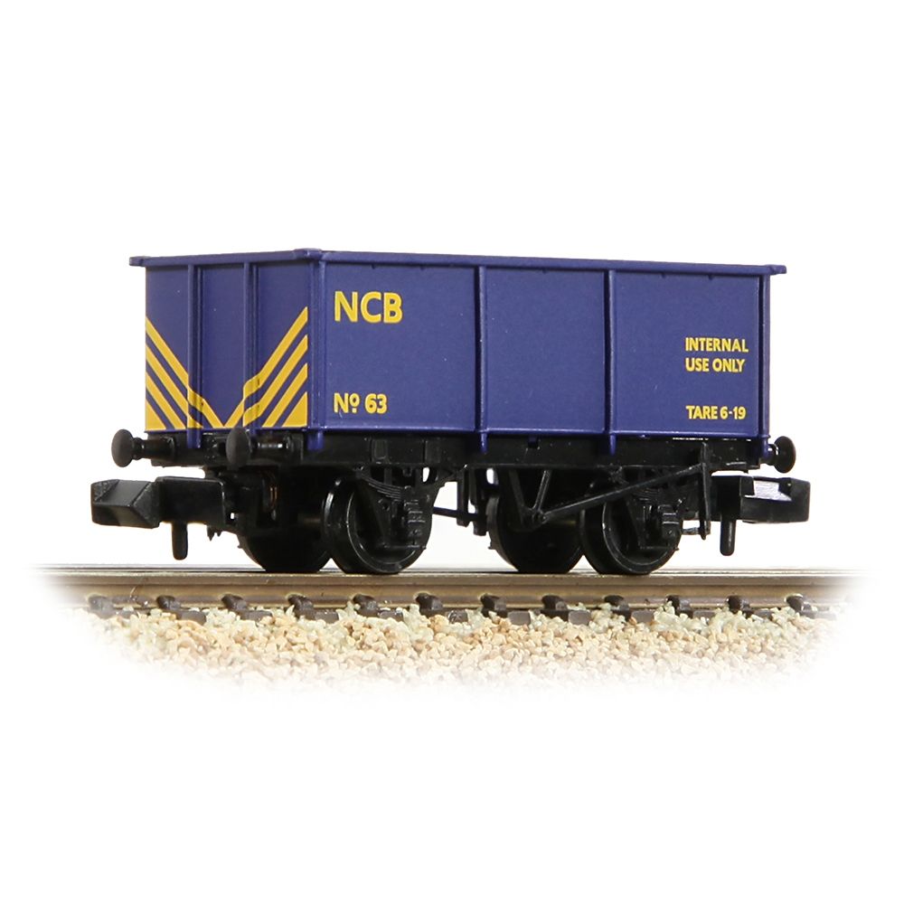 Graham Farish BR 27T Steel Tippler Wagon NCB Blue - N Gauge - Phillips Hobbies