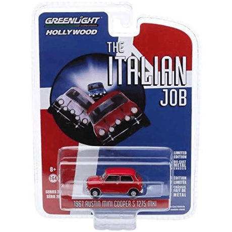 Greenlight 1967 Austin Mini Cooper S 1275 MKI Red - 1:64 Scale - Phillips Hobbies