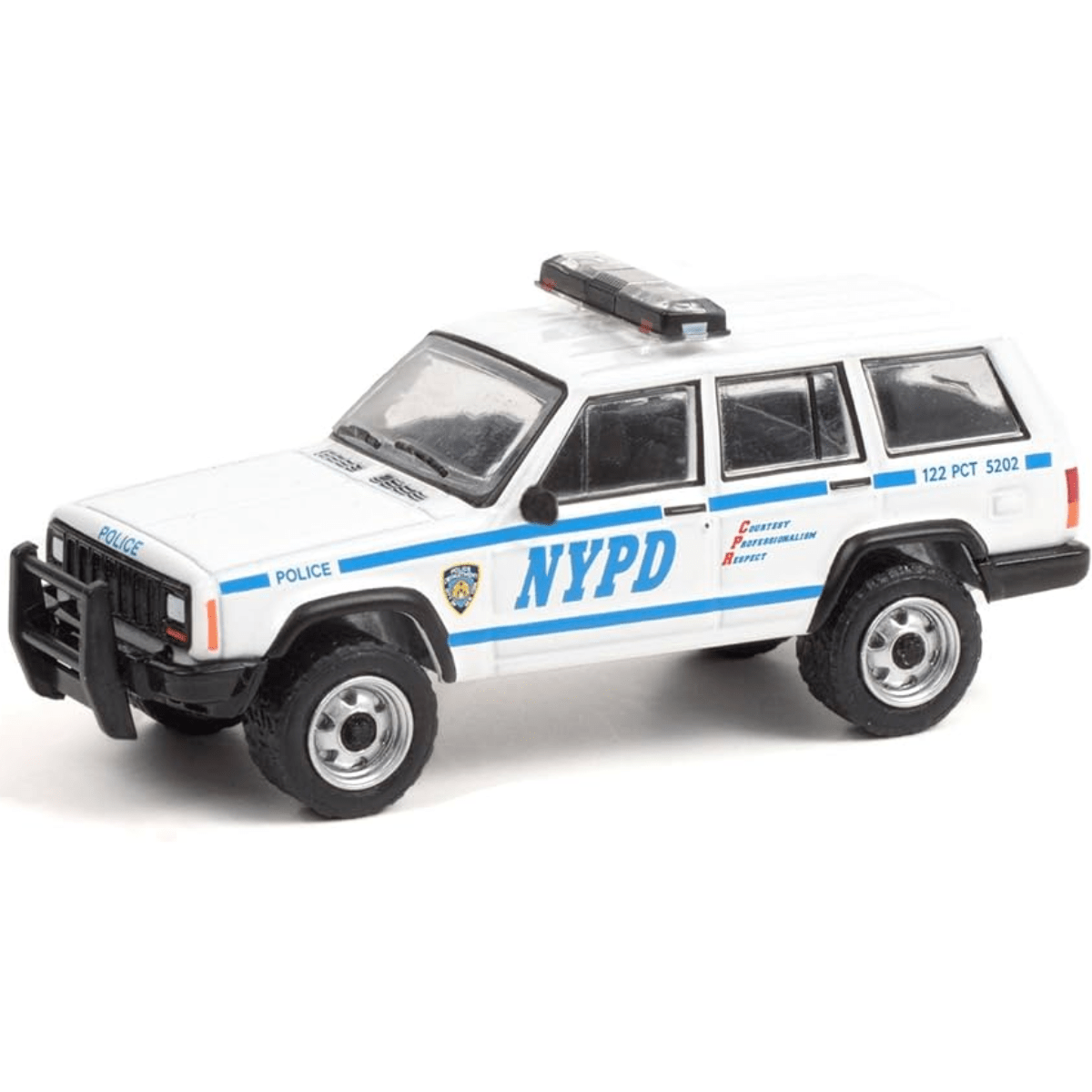 Greenlight 1997 Jeep Cherokee NYPD - 1:64 Scale - Phillips Hobbies